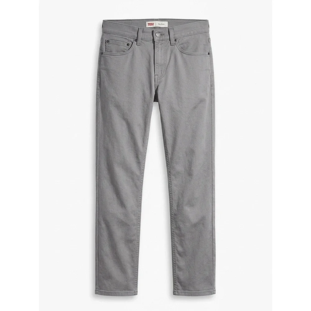 Levis 511 Slim Fit Boys Pants Gray Twill Size 16 Regular W28 L28 7648-G86